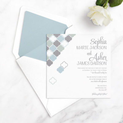 square wedding invitations free sample