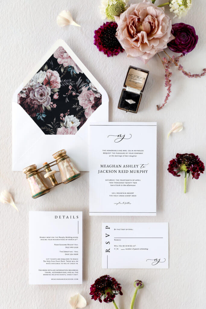 digital print wedding invitations