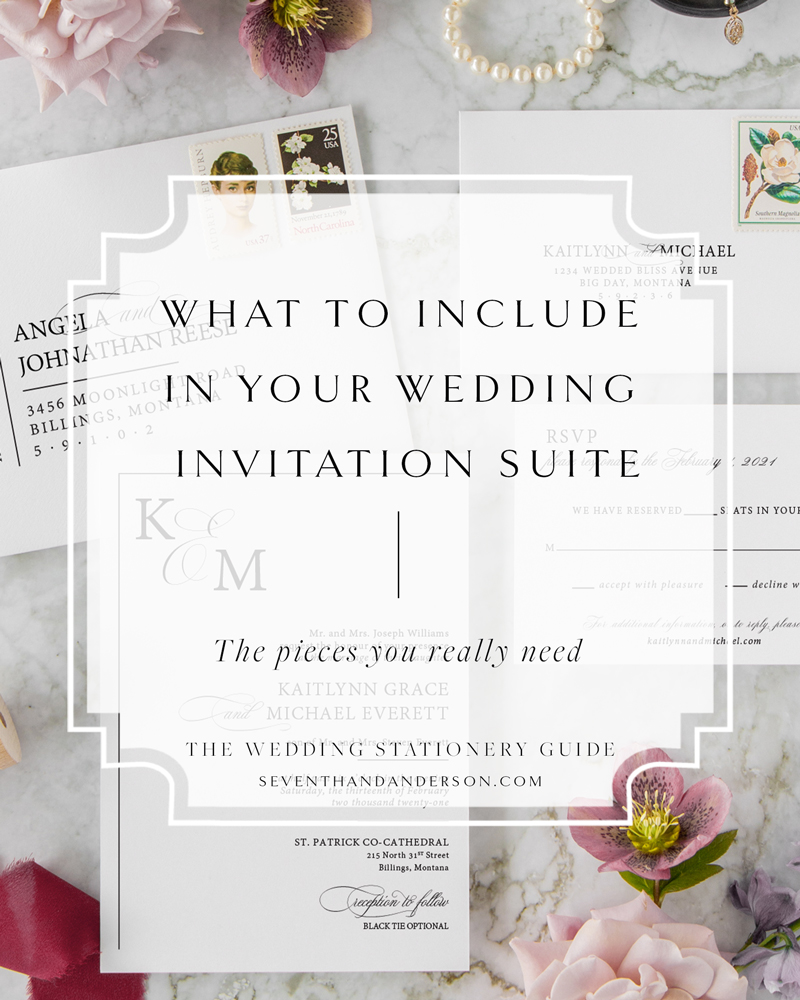 what pieces do I need in my wedding invitations