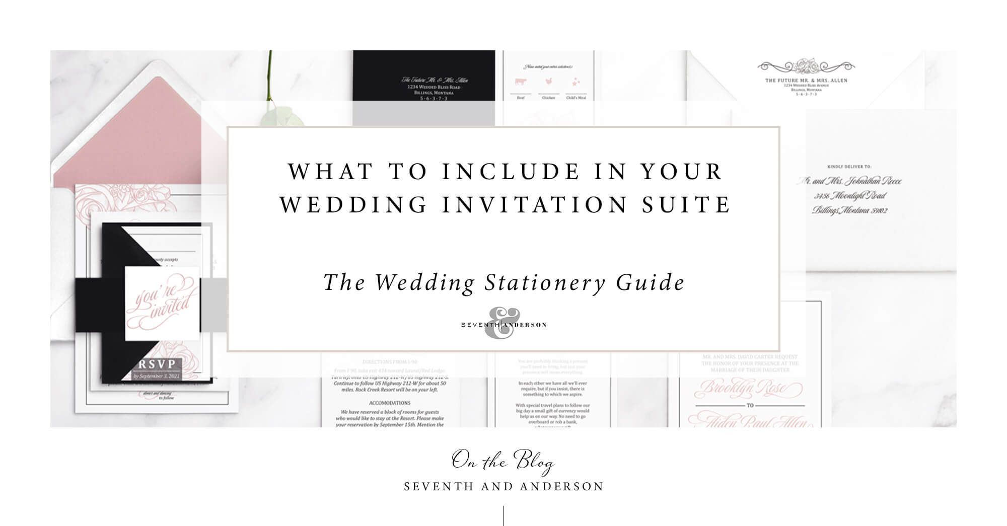 what to include in your wedding invitation suite seventhandanderson 1