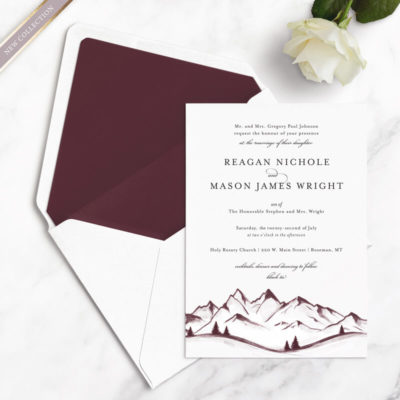 mountain wedding samples