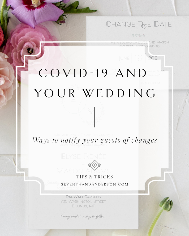 covid 19 wedding date changes