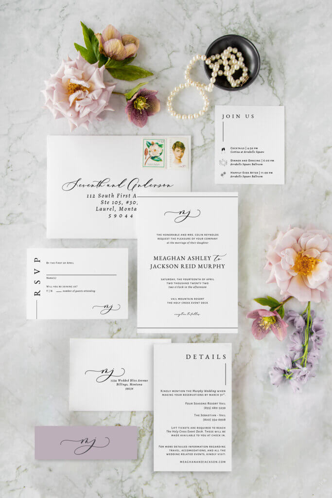 black white classic wedding invitations seventhandanderson