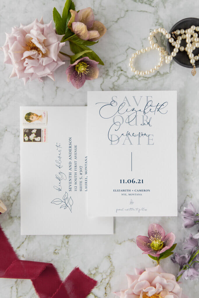 elegant modern blush burgundy save the date card wedding seventhandanderson