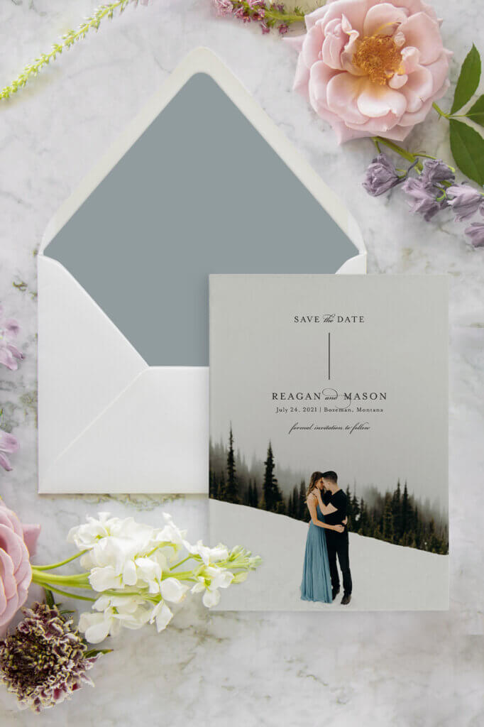 elegant photo wedding save the date cards seventhandanderson