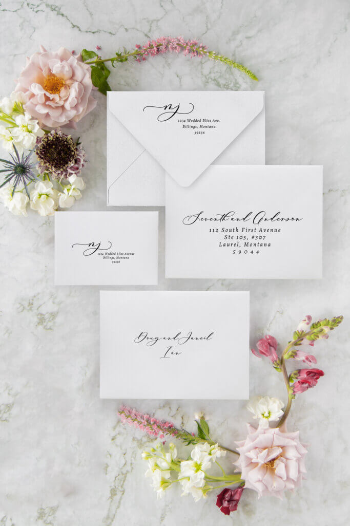 modern wedding invitation envelopes seventhandanderson