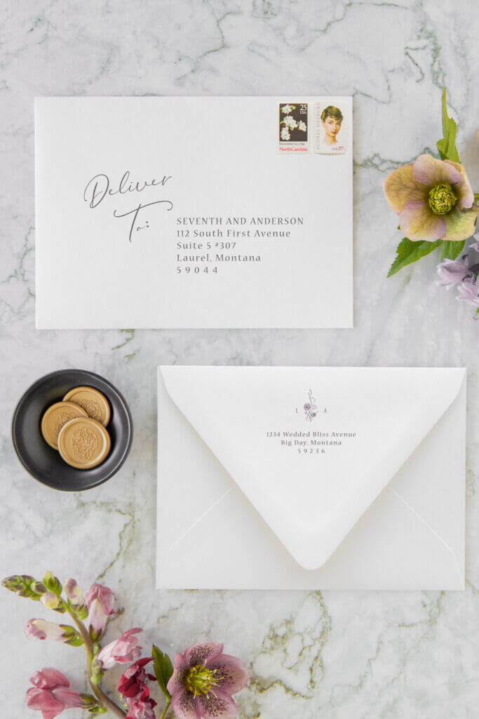 save the date boho wedding envelopes seventhandanderson 1