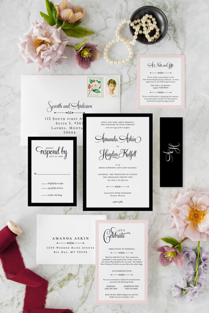 classic elegant wedding invitations seventhandanderson