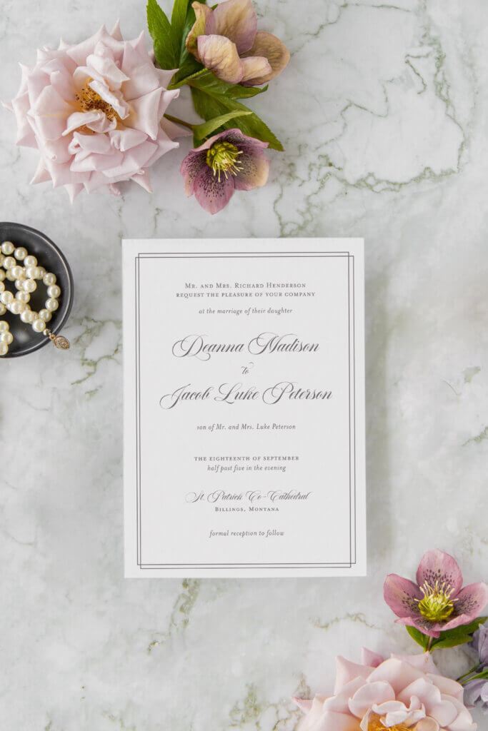 elegant classic vintage wedding invitations seventhandanderson