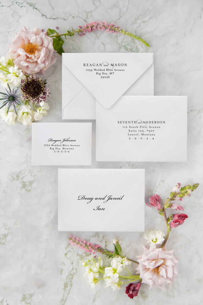 elegant mountain classic wedding invitations seventhandanderson
